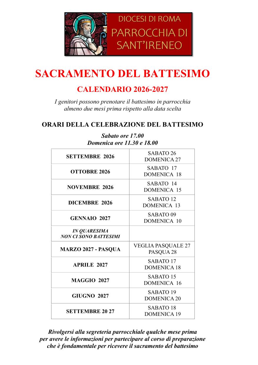 Battesini 2026-2027